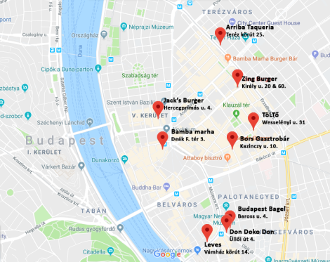 budapest burger térkép Street food tour | Lost in Budapest, Found in a Ruin Bar budapest burger térkép